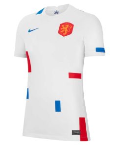 Alternative view of Netherlands Women's National Team Nike Women's 2022/23 Away Replica Blank Jersey - White