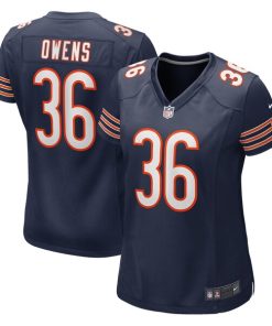 Alternative view of Jonathan Owens Chicago Bears Nike Women's  Game Jersey -  Navy