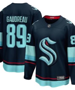 Frederick Gaudreau Seattle Kraken  Home Breakaway Jersey - Deep Sea Blue