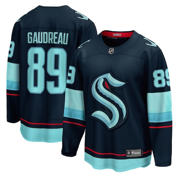 Frederick Gaudreau Seattle Kraken Home Breakaway Jersey - Deep Sea Blue