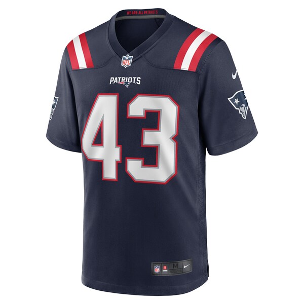 Calvin Munson New England Patriots Nike Home Game Player Jersey - Navy - Image 2