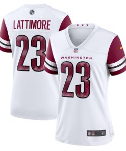 Alternative view of Marshon Lattimore Washington Commanders Nike Women's  Game Jersey -  Burgundy/White