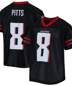 Youth Kyle Pitts Black Atlanta Falcons Team Replica Jersey