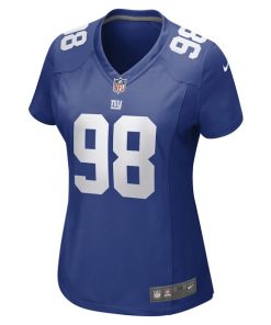 Alternative view of D.J. Davidson New York Giants Nike Women's Game Player Jersey - Royal
