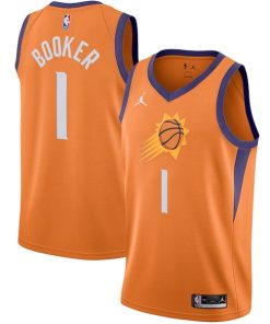 Devin Booker Phoenix Suns Jordan Brand 2020/21 Swingman Jersey - Statement Edition - Orange
