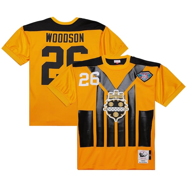 Rod Woodson Pittsburgh Steelers 1994 Authentic Throwback Retired Player Jersey - Gold