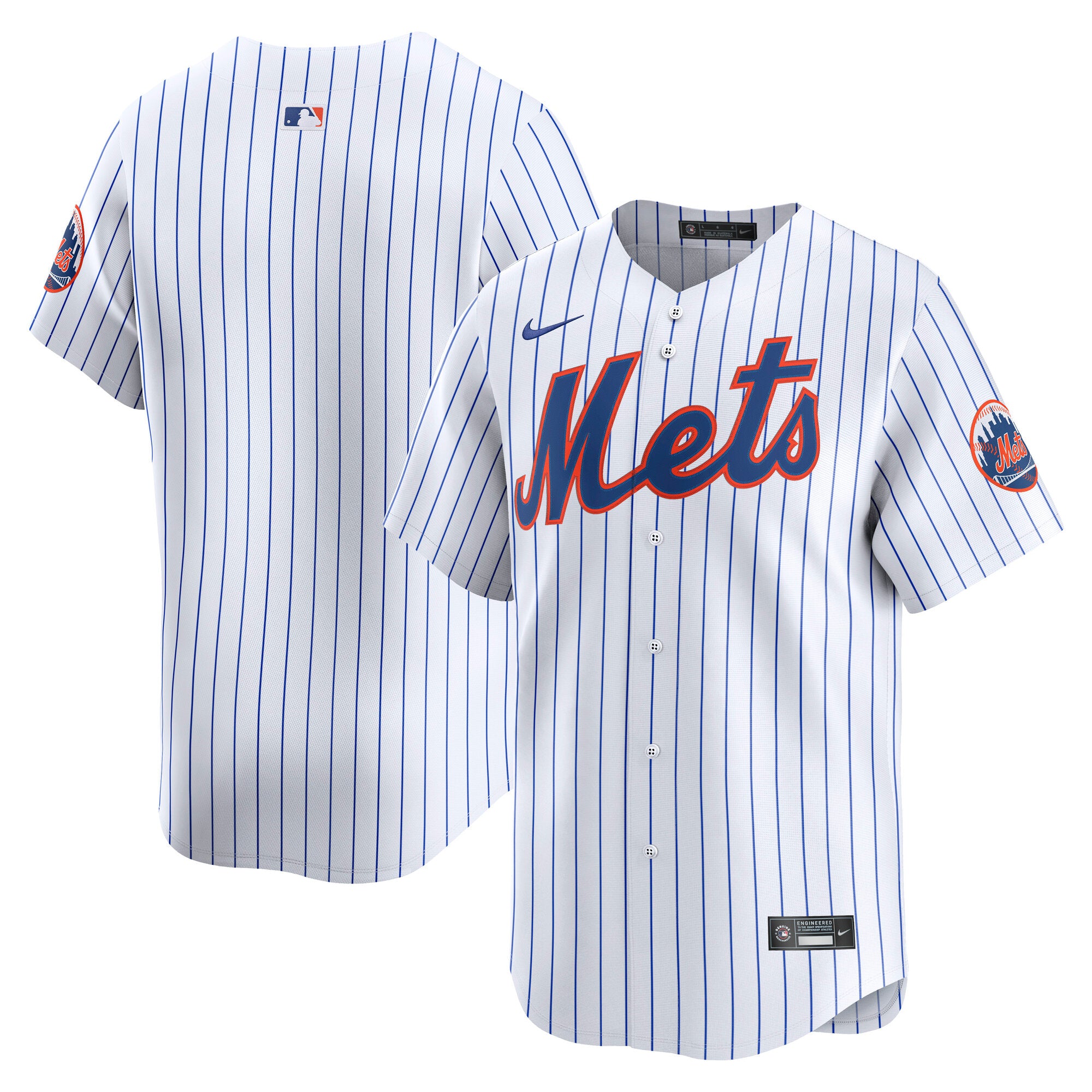 New York Mets Nike Away Limited Jersey - Gray/White - Image 6