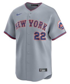Alternative view of Juan Soto New York Mets Nike Road Limited Player Jersey - Gray