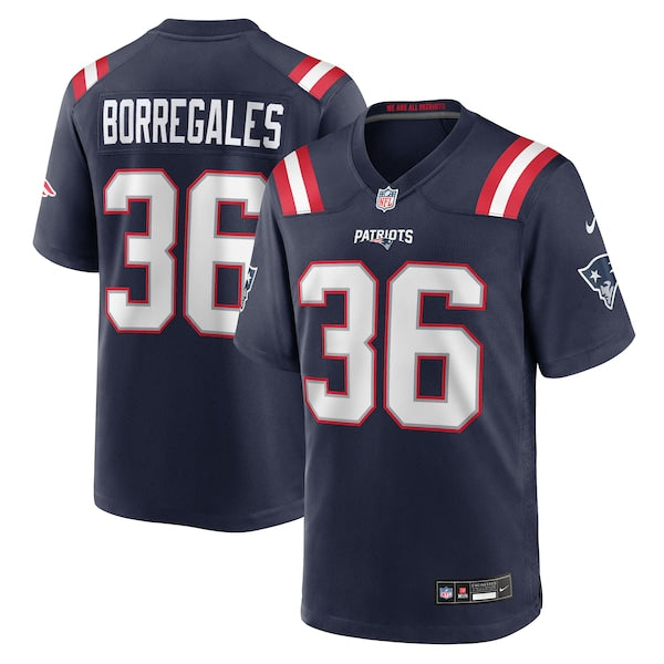 Andres Borregales New England Patriots Nike Team Game Jersey - Navy