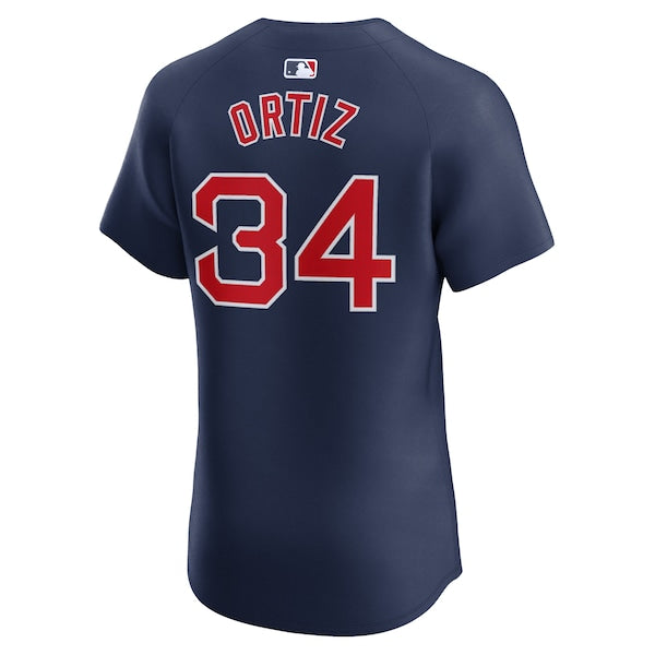 David Ortiz Boston Red Sox Nike Alternate Elite Player Jersey - Navy - Image 3