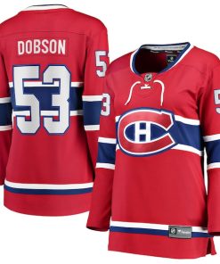 Noah Dobson Montreal Canadiens  Women's Home Breakaway Jersey - Red