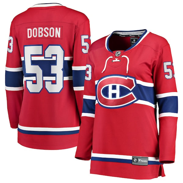 Noah Dobson Montreal Canadiens Women's Home Breakaway Jersey - Red
