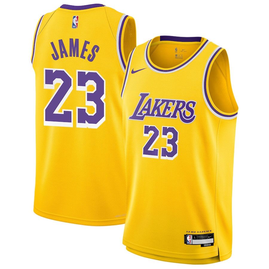 LeBron James Los Angeles Lakers Nike Youth Swingman Jersey - Icon Edition - Gold