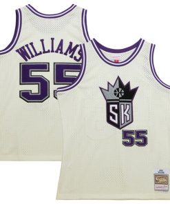 Alternative view of Jason Williams Sacramento Kings  Chainstitch Swingman Jersey - Cream