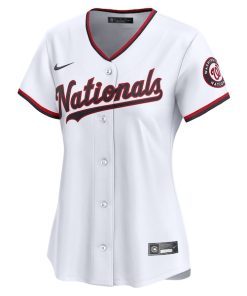 Alternative view of Washington Nationals Nike Women's #1 Mom Home Limited Jersey - White