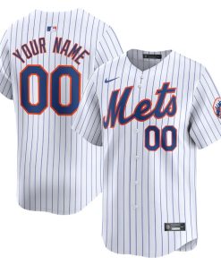 New York Mets Nike Home Limited Custom Jersey - White