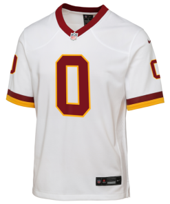 Alternative view of Mike Sainristil Washington Commanders Nike Youth Alternate 2 Game Jersey - White