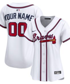 Atlanta Braves Nike Women's Home Limited Custom Jersey - White