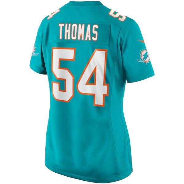 Zach Thomas Miami Dolphins Nike Women's Game Retired Player Jersey - Aqua - Image 3