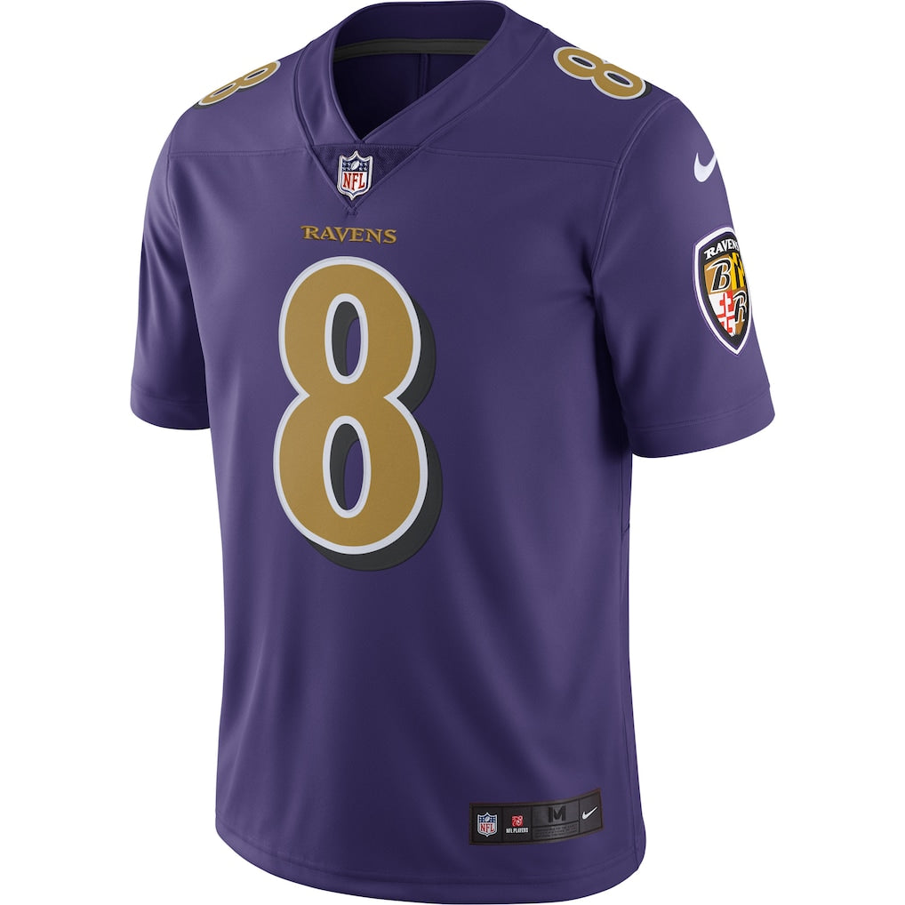 Lamar Jackson Baltimore Ravens Nike Color Rush Limited Player Jersey - Purple - Image 2