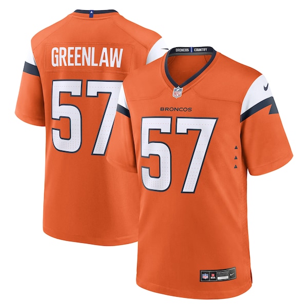 Dre Greenlaw Denver Broncos Nike Team Game Jersey - Orange