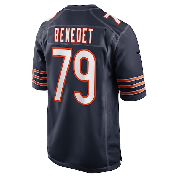 Theo Benedet Chicago Bears Nike Team Game Jersey - Navy - Image 3