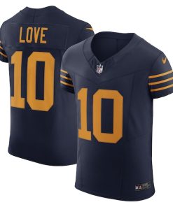 Jordan Love Green Bay Packers Nike The 1923 Classic Vapor F.U.S.E. Elite Jersey - Navy