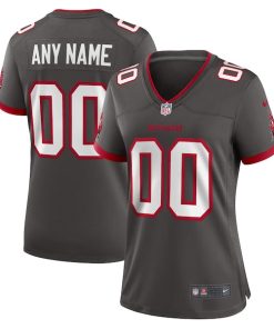 Tampa Bay Buccaneers Nike Women's Alternate Custom Game Jersey - Pewter