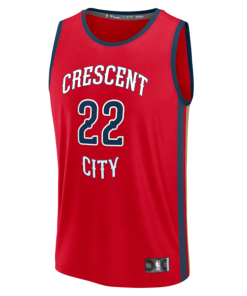 Alternative view of Derik Queen New Orleans Pelicans  Fast Break Replica Player Jersey - Statement Edition - Red