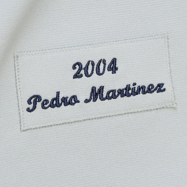 Pedro Martinez Boston Red Sox 2004 Cooperstown Collection Authentic Throwback Jersey - Gray - Image 6