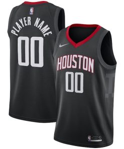 Houston Rockets Nike Swingman Custom Jersey Black - Statement Edition