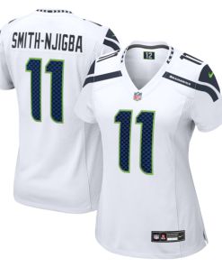 Jaxon Smith-Njigba Seattle Seahawks Nike Women's  Game Jersey -  White/College Navy/Royal