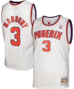 Stephon Marbury Phoenix Suns 2001/02 Hardwood Classics Swingman Jersey - White