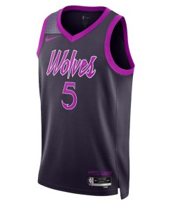Alternative view of Anthony Edwards Minnesota Timberwolves Nike Unisex 2025/26 Swingman Jersey - Purple - City Edition