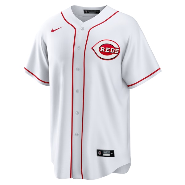 Cincinnati Reds Nike Home Replica Team Jersey - White - Image 2