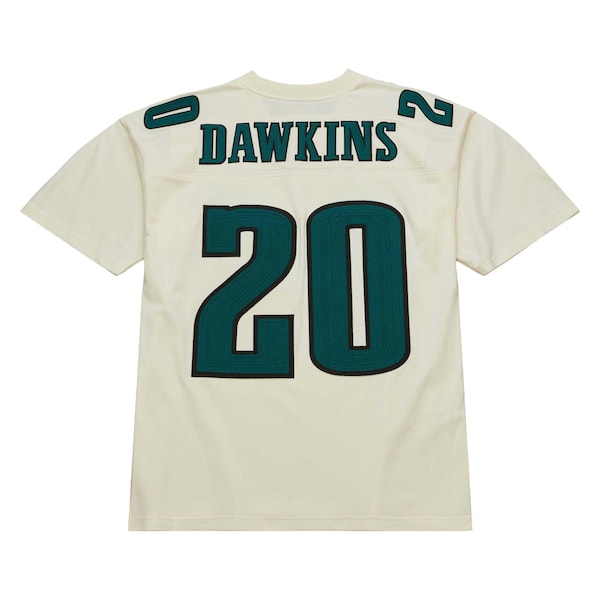 Brian Dawkins Philadelphia Eagles Chainstitch Legacy Jersey - Cream - Image 4