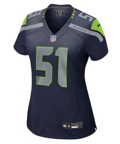 Alternative view of Jared Ivey Seattle Seahawks Nike Women's Team Game Jersey -  College Navy