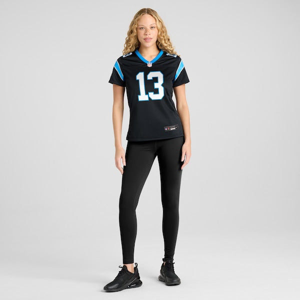 Hunter Renfrow Carolina Panthers Nike Women's Team Game Jersey - Black - Image 4