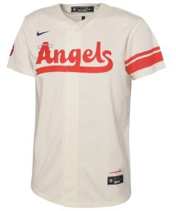 Alternative view of Los Angeles Angels Nike Preschool 2022 City Connect Replica Jersey - Cream