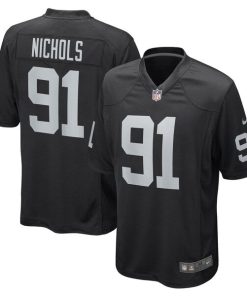 Bilal Nichols Las Vegas Raiders Nike Game Player Jersey - Black