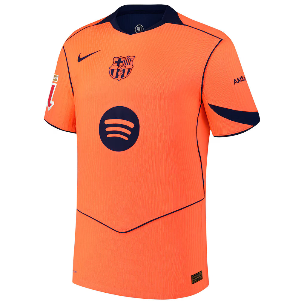 Barcelona Nike 2025/26 Third Replica Jersey - Orange - Image 3
