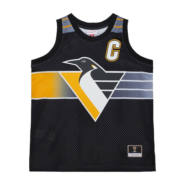 Mario Lemieux Pittsburgh Penguins Unisex Maxxed Out Fashion Basketball Jersey - Black - Image 2