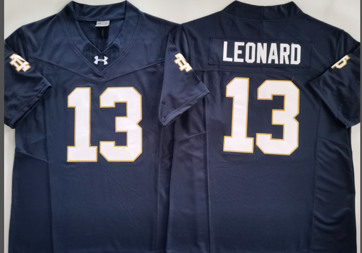 Jaden Leonard NCAA Notre Dame Fighting Irish Nike Vapor Limited Jersey