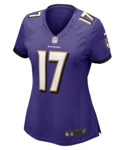 Alternative view of Josh Johnson Baltimore Ravens Nike Women's  Game Jersey -  Purple