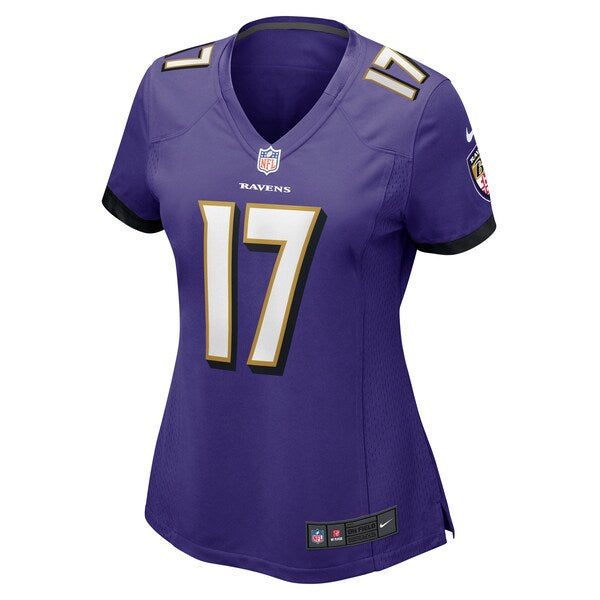 Josh Johnson Baltimore Ravens Nike Women's Game Jersey - Purple - Image 2