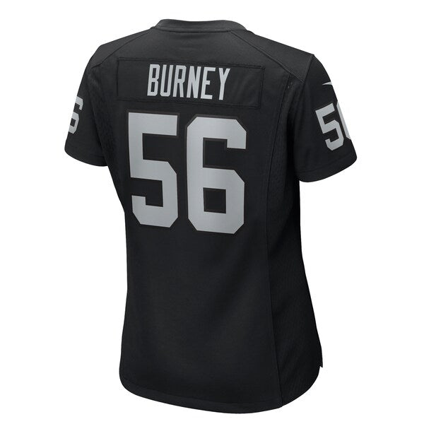Amari Burney Las Vegas Raiders Nike Women's Game Jersey - Black - Image 7