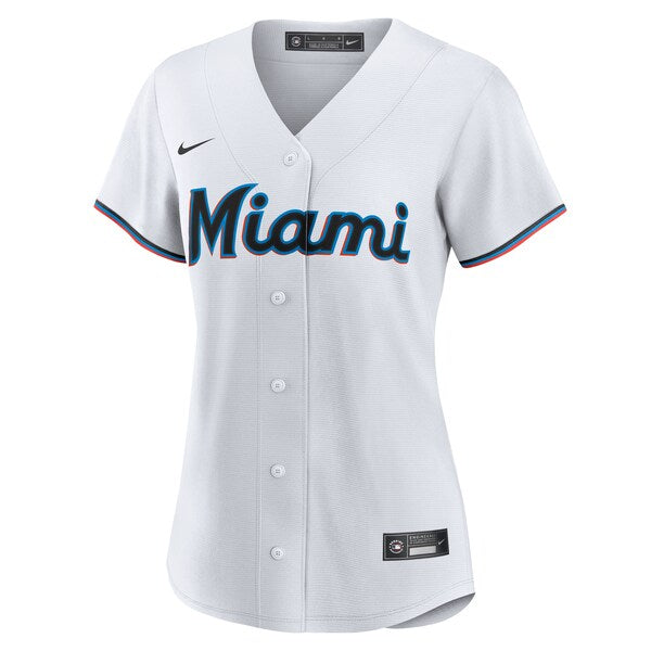 Miami Marlins Nike Women's #1 Mom Home Replica Jersey - White - Image 2