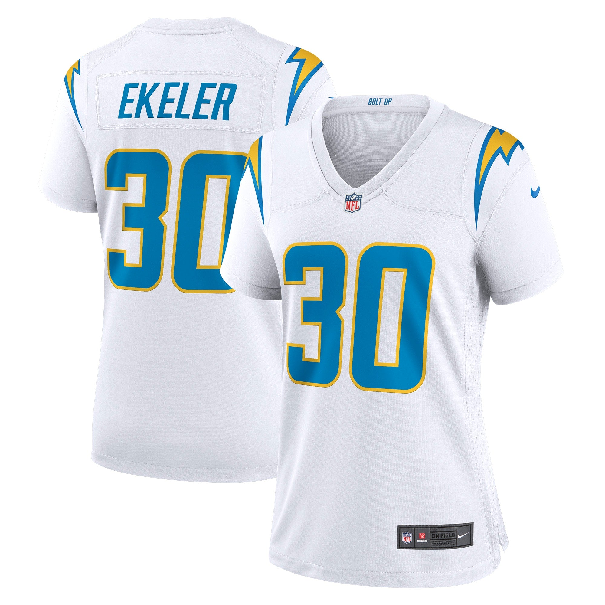 Austin Ekeler Los Angeles Chargers Nike Women's Game Jersey - Royal/Navy/White - Image 3