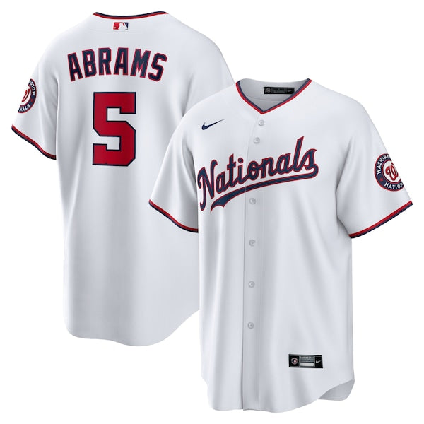 C.J. Abrams Washington Nationals Nike Home Replica Jersey - White