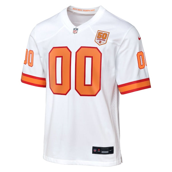 Tampa Bay Buccaneers Nike Youth 50th Anniversary Custom Game Jersey - White - Image 2